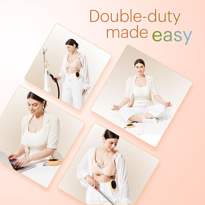 Upgraded Wearable Hands Free Breast Pump: D6 Portable Low Noise Breastfeeding - Image 6