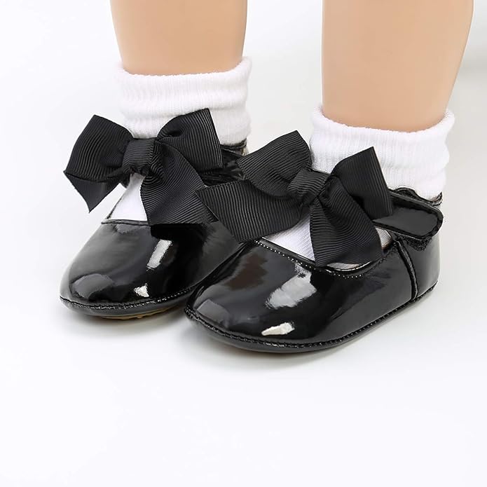 COSANKIM Baby Girls Mary Jane Flats Shoes Anti-Slip Rubber Sole Infant Toddler - Image 2