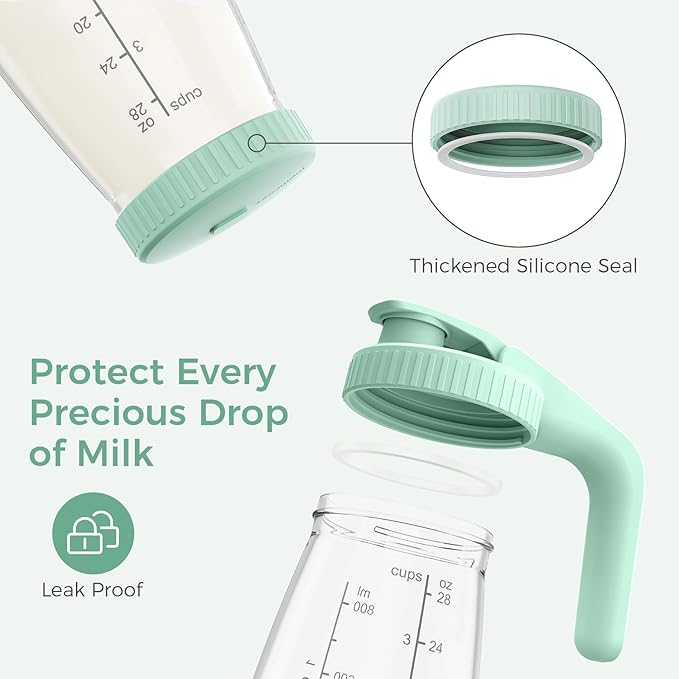 Momcozy Glass Breast Milk Pitcher, Milk Storage Container - Image 4