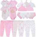 Kiddiezoom Newborn Baby Girl Boy Clothes Baby Outfits Pants Bodysuits Gifts Set by Kiddiezoom