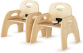 Foundations Simple Sitter Low Wood Feeding Chairs Multipack, Wide No-Tip Base by FoundationsChildrensProducts