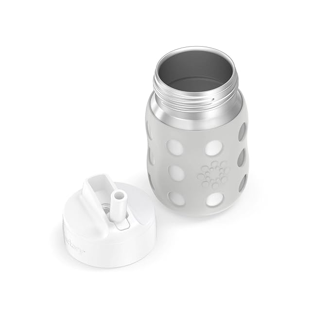 Lifefactory 8-Ounce Stainless-Steel Vacuum-Insulated Wide-Neck Baby Bottle - Image 4