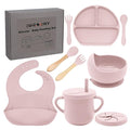 100% Silicone baby feeding set, BPA free Baby dishes set by Dormlony