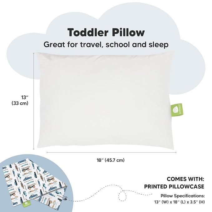 Toddler Pillow with Pillowcase - Image 3