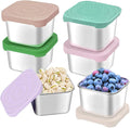 6Pack Stainless Steel Snack Containers by HTEVW