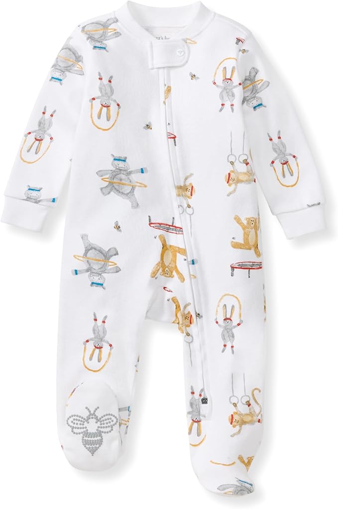 Burt’s Bees Baby Boys' One-Piece Sleep and Play 100% Organic Cotton PJs by BurtsBeesBaby