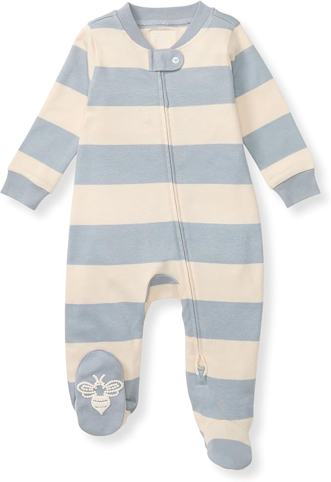 Burt’s Bees Baby Boys' One-Piece Sleep and Play 100% Organic Cotton PJs by BurtsBeesBaby