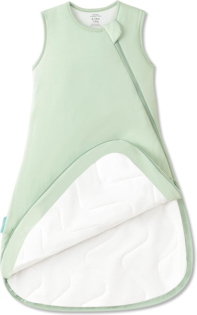 PurComfy Supersoft Sleep Sack 1.0 TOG, Premium Bamboo Viscose Baby Sleeping Bag by PurComfy