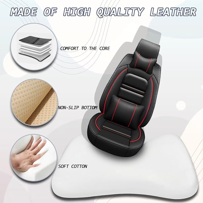 Car Seat Covers for Infiniti fx35 2003-2012 | 5-Seats Seat Covers, Waterproof - Image 4