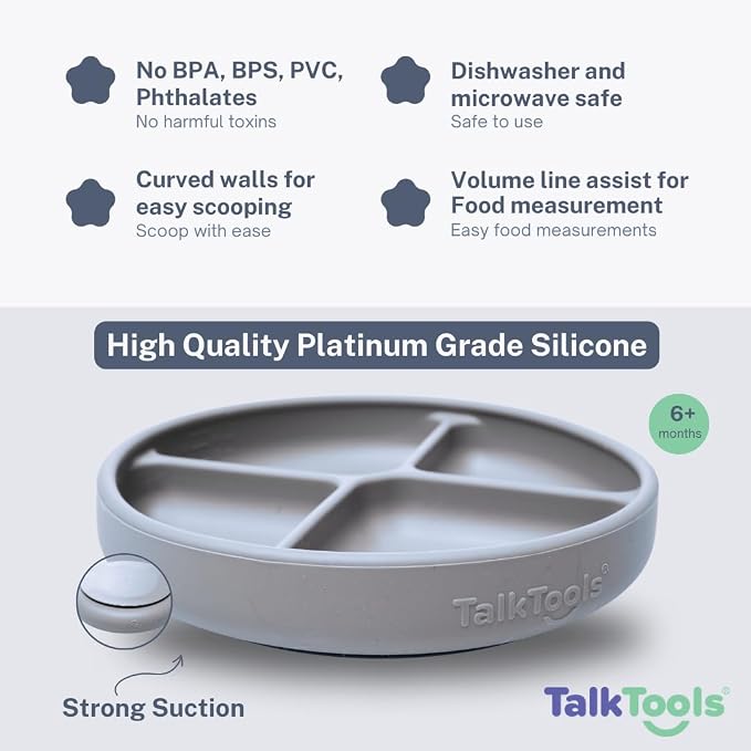 TalkTools Itsy Plate Must-Have Silicone Baby Plates - Image 2