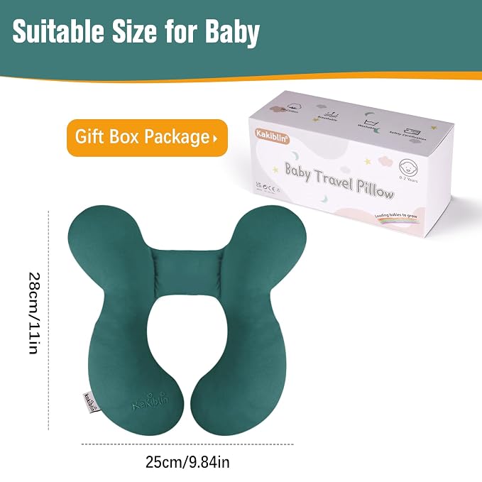 KAKIBLIN Baby Travel Pillow, Upgraded Baby Support Pillow - Image 7