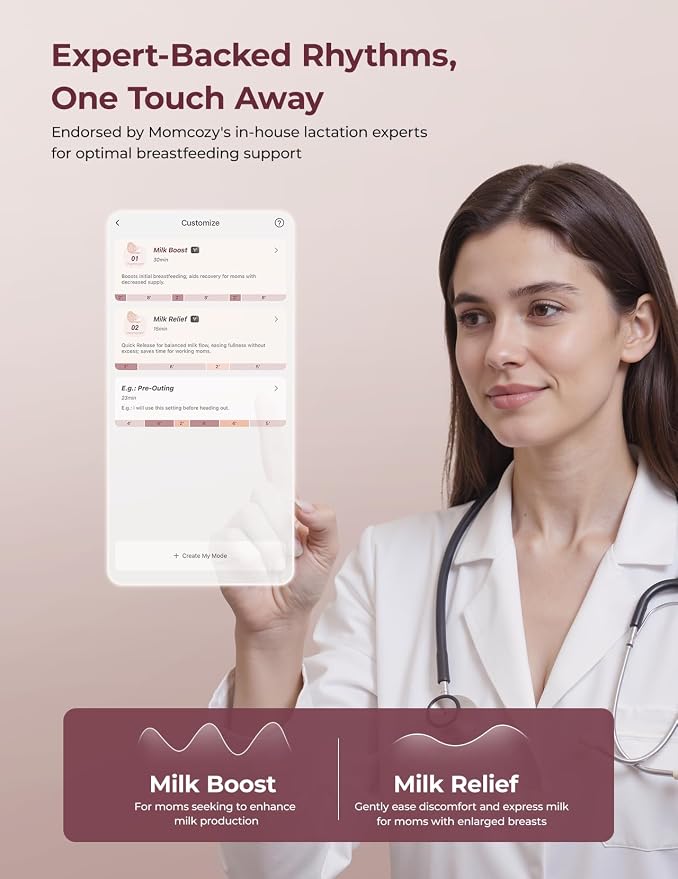 Momcozy Breast Pump Hands Free Upgraded Mobile Flow | M9, App Discreet Control - Image 7