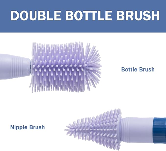 Travel Bottle Brush, 6-in-1 Portable Travel Bottle Cleaner Kit - Image 4