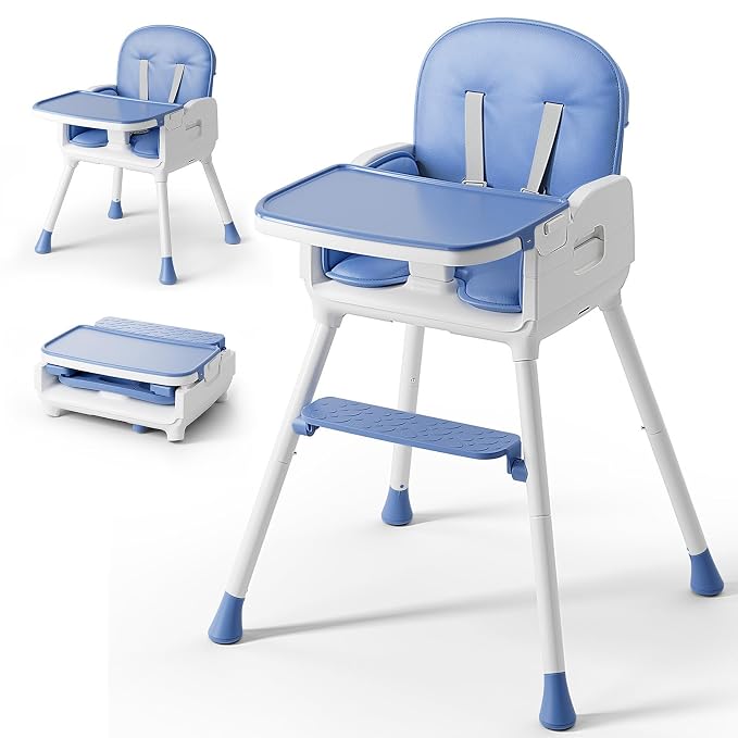 3-in-1 Portable Baby High Chair by ObeeOdee