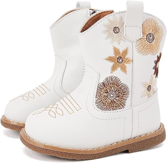 BMCiTYBM Baby Cowboy Cowgirl Boots Infant Western Shoes Boys Girls Round Toe by BMCiTYBM