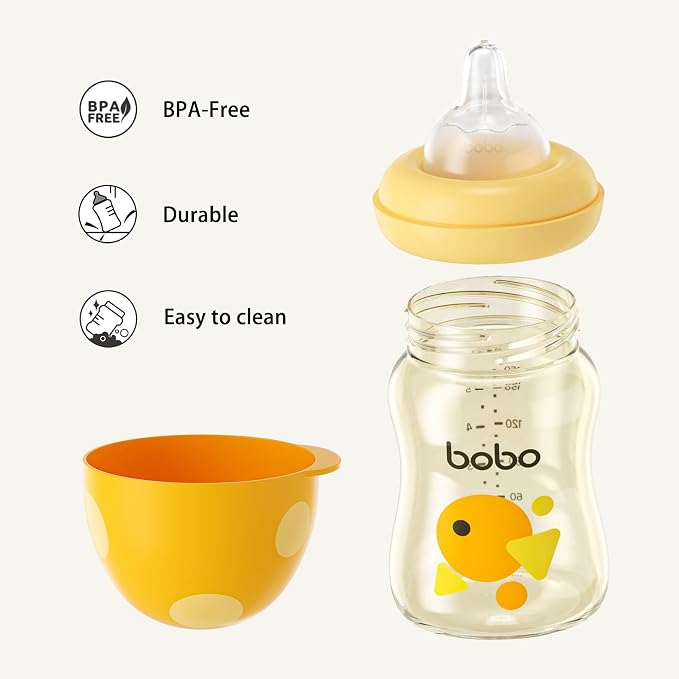 YOHKOH PPSU Baby Bottle Wide Neck, Newborn Anti-Colic Baby Bottle - Image 6