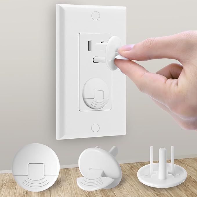 Outlet Covers Baby Proofing White by PRObebi