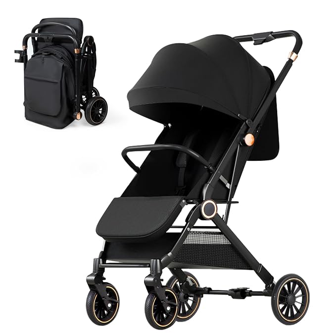 Baby Stroller, 3 in 1 Folding High Landscape Infant Strollers Convertible by MMBABY