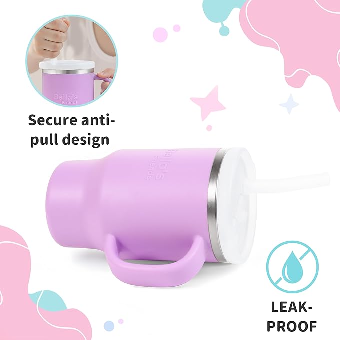 Bella's Friends Handy Mini Tumbler – Adorable 9 oz Toddler Sippy Cup, Stainless - Image 5