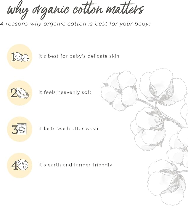 Burt's Bees Baby Unisex Booties Organic Cotton Newborn Essentials Shoes - Image 6