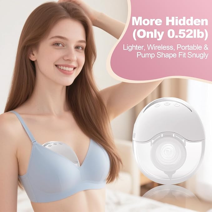 LAMSUET Hands Free Breast Pump - Image 2