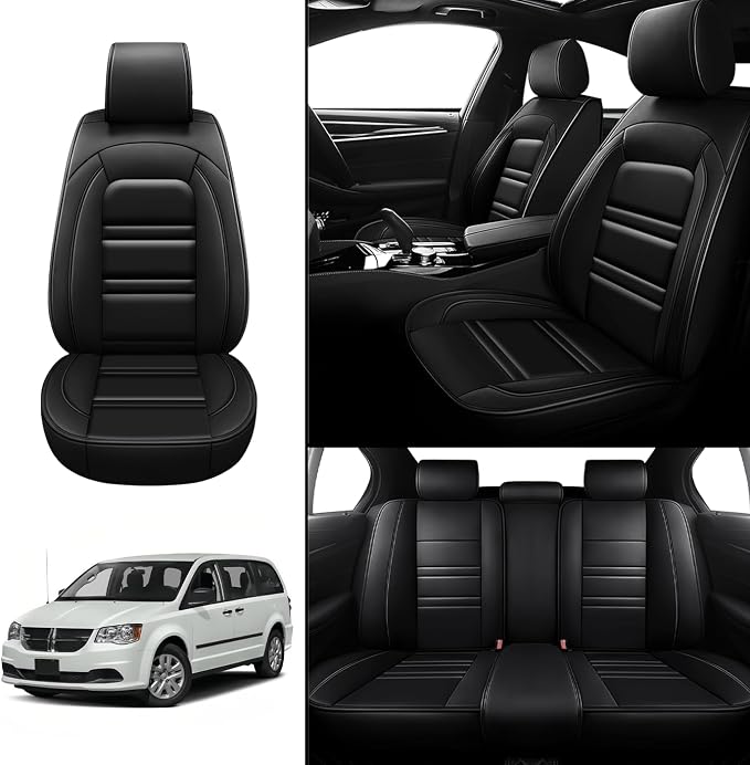Seat Covers for Dodge Grand Caravan 1999-2020 | 5-Seats Leather Seat Covers - Image 2