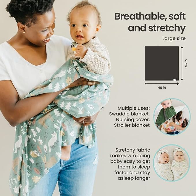 Copper Pearl Baby Swaddle Blanket - Image 2