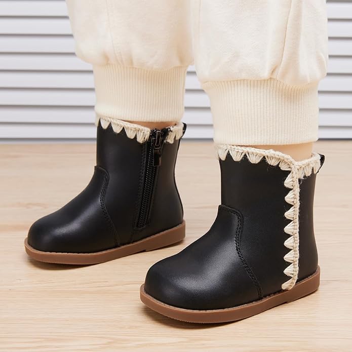 BMCiTYBM Baby Boys Girls Boots Infant Shoes First Walking Booties - Image 2