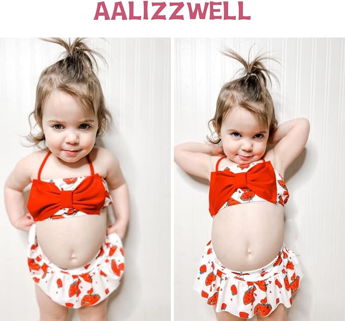 Aalizzwell Baby Girl 2-Piece Bikini Swimsuit - Image 2