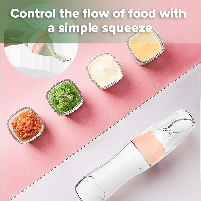 Haakaa Silicone Baby Food Dispensing Spoon Feeder 4oz - Image 5