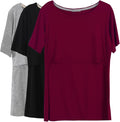Smallshow Women's Maternity Nursing Tops Short Sleeve Breastfeeding Clothes by Smallshow