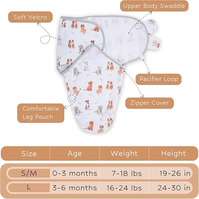 LollyBanks Baby Swaddles, 100% Organic Cotton Swaddles - Image 5