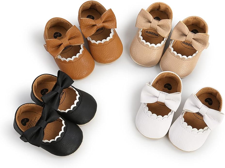 COSANKIM Baby Girls Mary Jane Flats Shoes Anti-Slip Rubber Sole Infant Toddler - Image 5