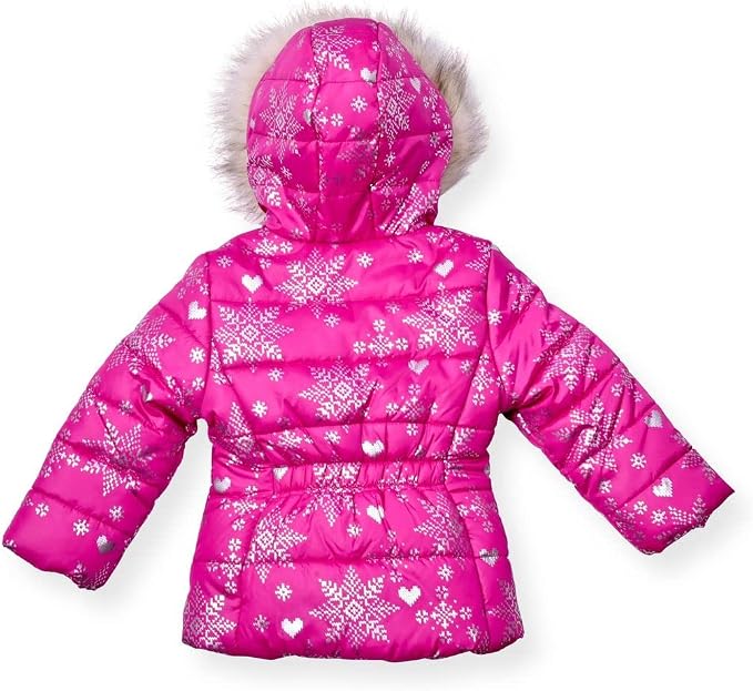 Arctic Quest Little Girls Bib Snow Pants and Ski Jacket Water-Resistant Snowsuit - Image 4