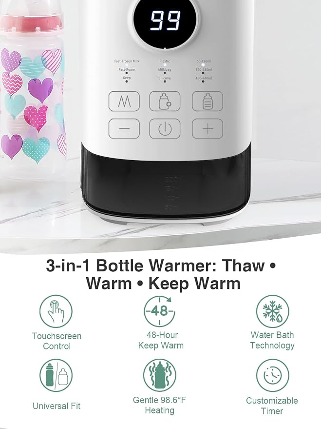 MOMYEASY Bottle Warmer, Fast Baby Bottle Warmer - Image 9