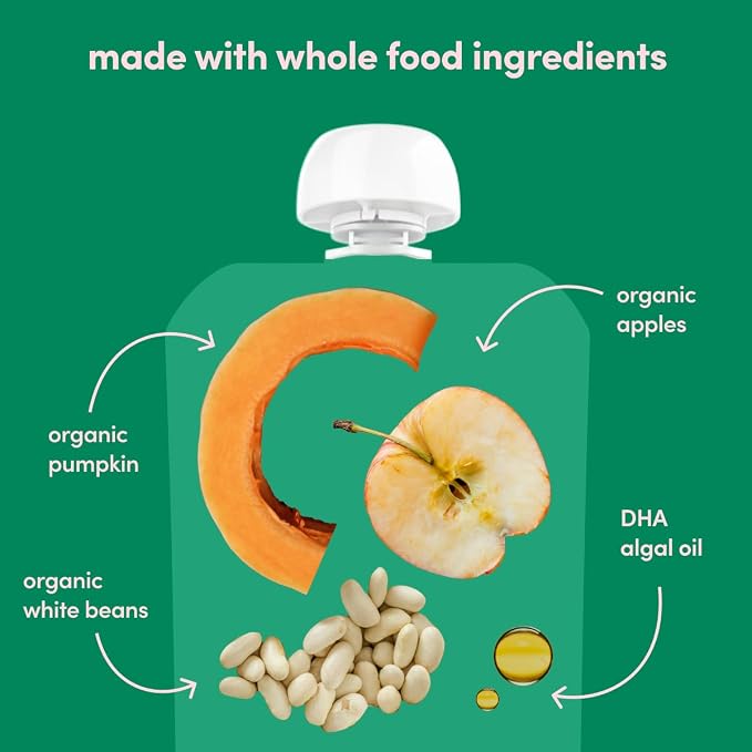 Cerebelly Organic Baby Food Pouches, 16 Nutrients, No Added Sugar, Fiber & - Image 4