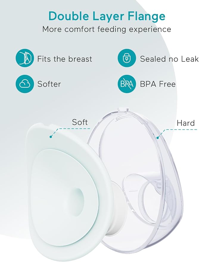 Paruu P20 Electric Breast Pump Hands Free, 4 Modes & 12 Levels Suction - Image 6