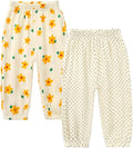 MYGBCPJS Baby Boys Girls Cotton Linen Trousers Kids Casual Ankle Pants Loose by MYGBCPJS