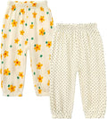 MYGBCPJS Baby Boys Girls Cotton Linen Trousers Kids Casual Ankle Pants Loose by MYGBCPJS