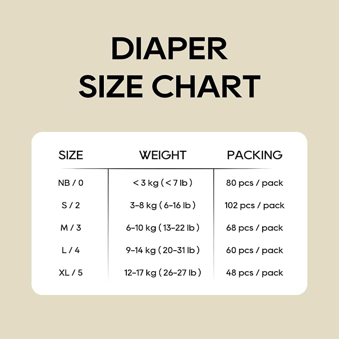 ECO BOOM Diapers, Viscose from Bamboo Diapers, Natural Soft Disposable Nappies - Image 5