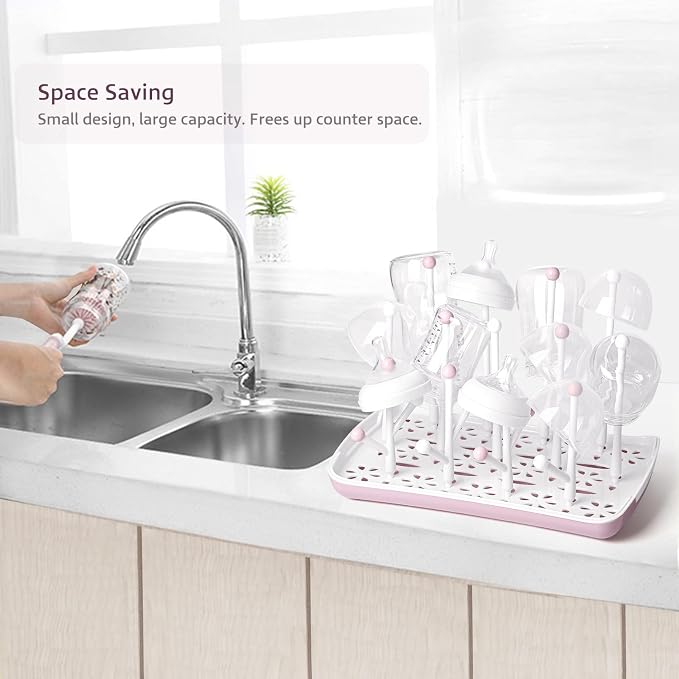 Termichy Baby Bottle Drying Rack, Large Capacity Baby Bottle Rack - Image 7