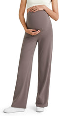 G4Free BareFeel Maternity Dress Yoga Pants Over The Belly Stretchy Work Slack by G4Free
