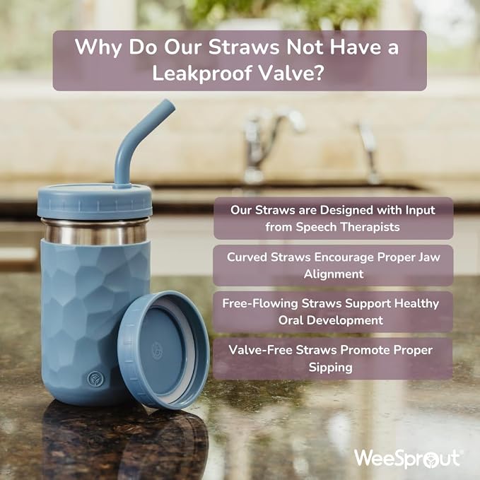 WeeSprout 2-in-1 Drinking Cups for Kids, Durable Stainless Steel Tumbler for - Image 3