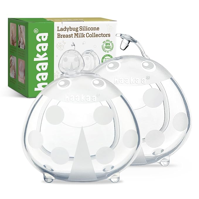 haakaa Ladybug Milk Collector Wearable Milk Collector Ladybug Breastmilk by haakaa