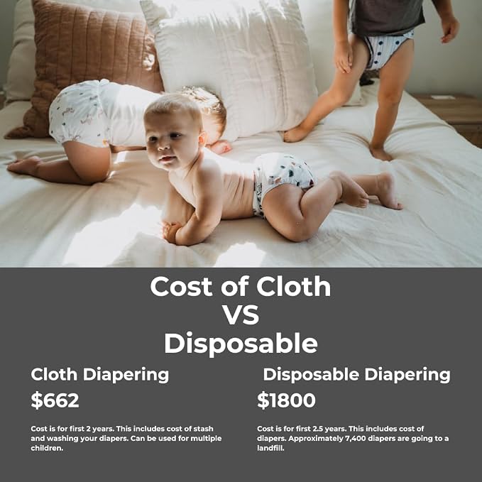Nora's Nursery Cloth Diapers 7 Pack - Image 5