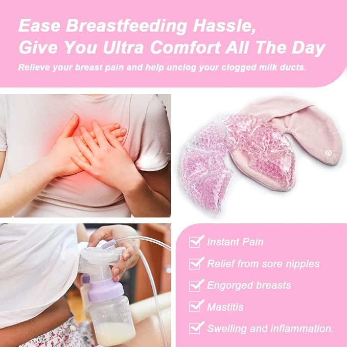 Hot Cold Gel Bead Breast Therapy Pack, Breast Ice Packs - Image 4