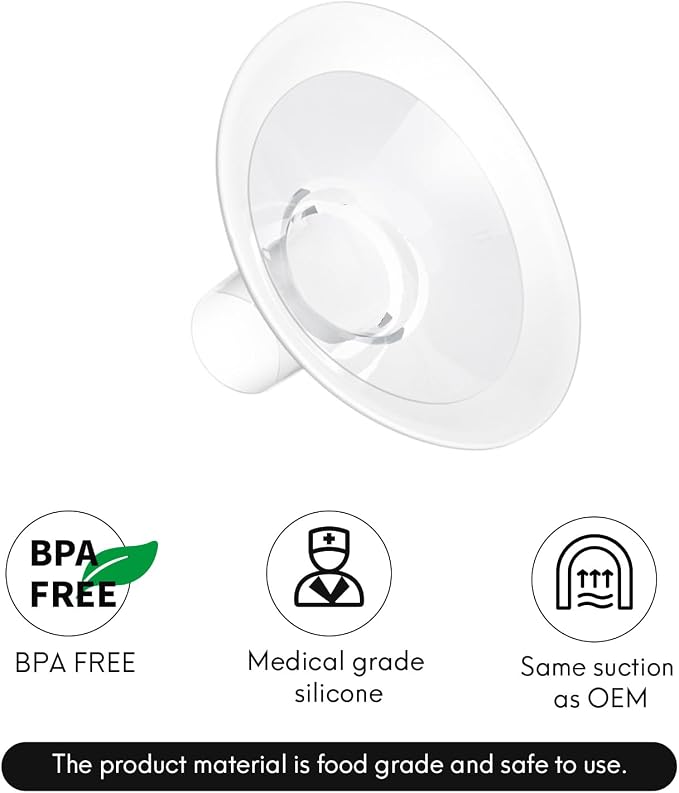 2 Count of 16mm Breast Pump Flanges Compatible - Image 4