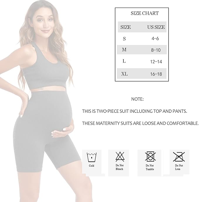 Women's Maternity 2 Piece Outfit Set - Image 5