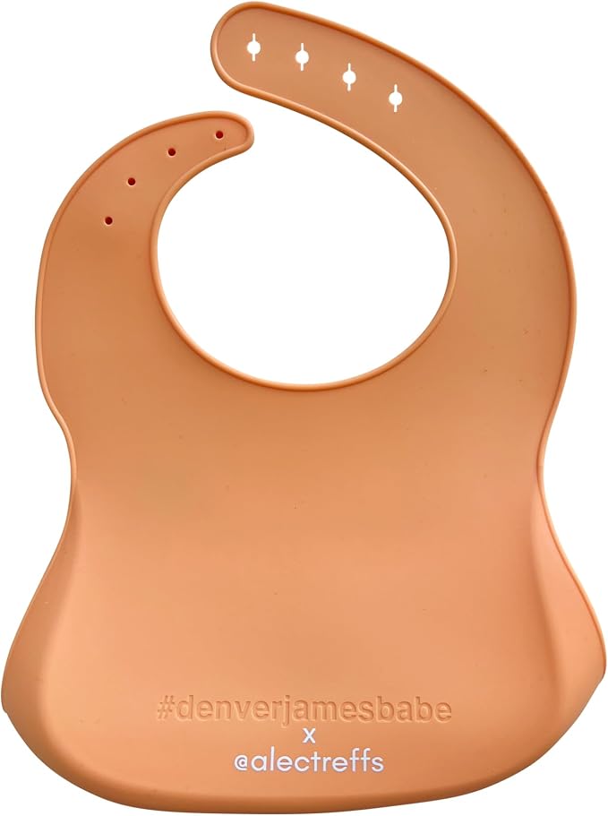 Denver James Silicone Feeding Bibs | Dishwasher Safe. Waterproof. Adjustable. - Image 2