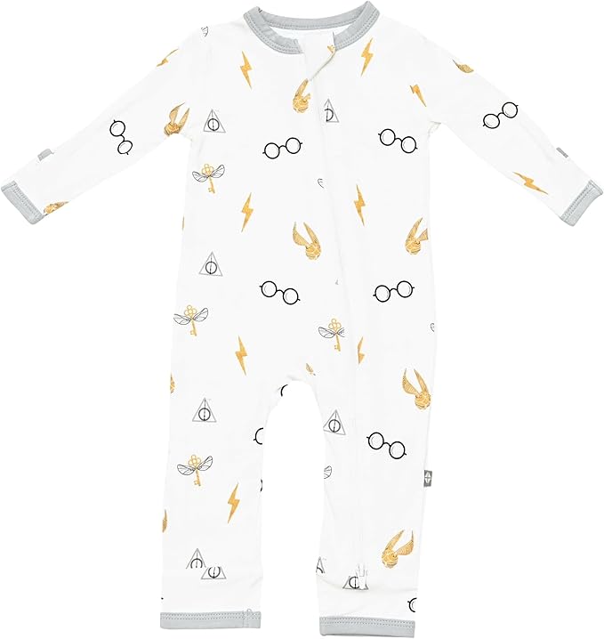 KYTE BABY Unisex Rayon Made From Bamboo Zippered Rompers 0-24 Months by KYTEBABY